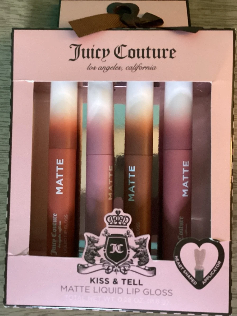 Juicy Couture Kiss & Tell Matte Liquid Lip Gloss New